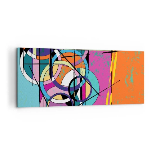 Obraz na płótnie - Koło za kołem - 100x40 cm