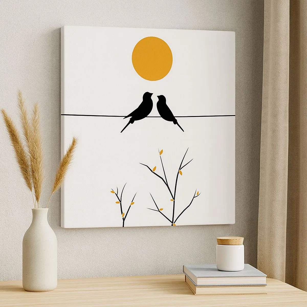 Obraz na płótnie - Słowiczy wieczór - 30x30 cm