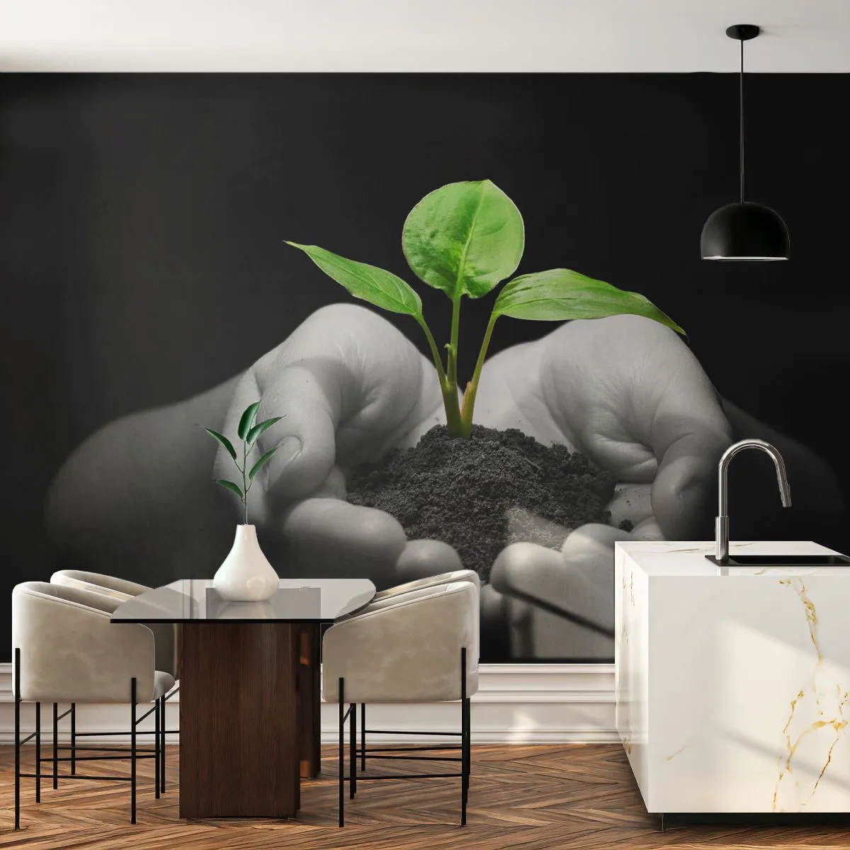 Fototapeta Premium Canvas - Kocham naturę, chronię ją - Natura, Życie, Roślina - 500x350 cm