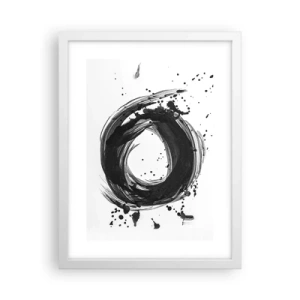 Plakat w białej ramie - Wir tworzenia - 30x40 cm