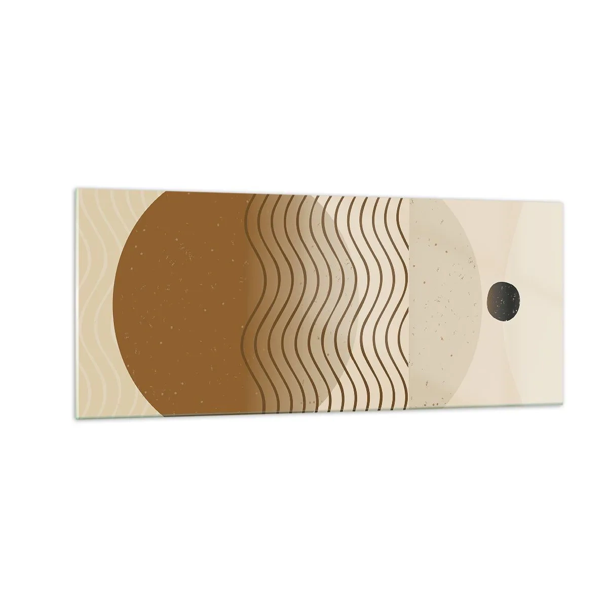 Obraz na szkle - O pochodzeniu figur geometrycznych - 100x40 cm