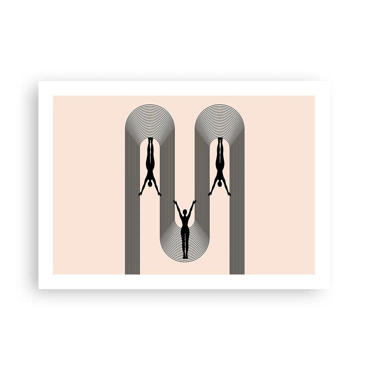 Plakat - Do góry nogami - 70x50 cm