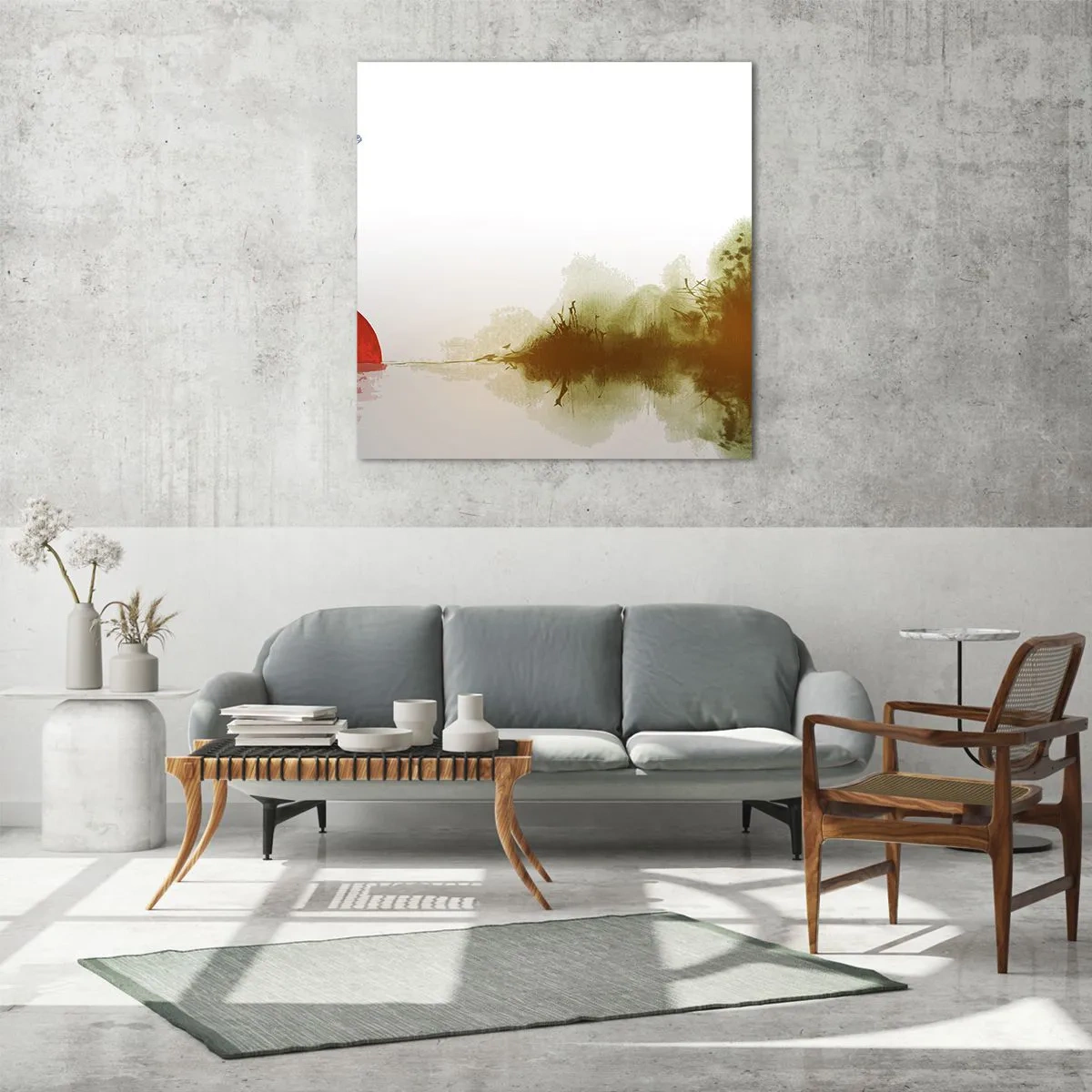 Obraz na szkle - Obietnica spokoju - 70x70 cm