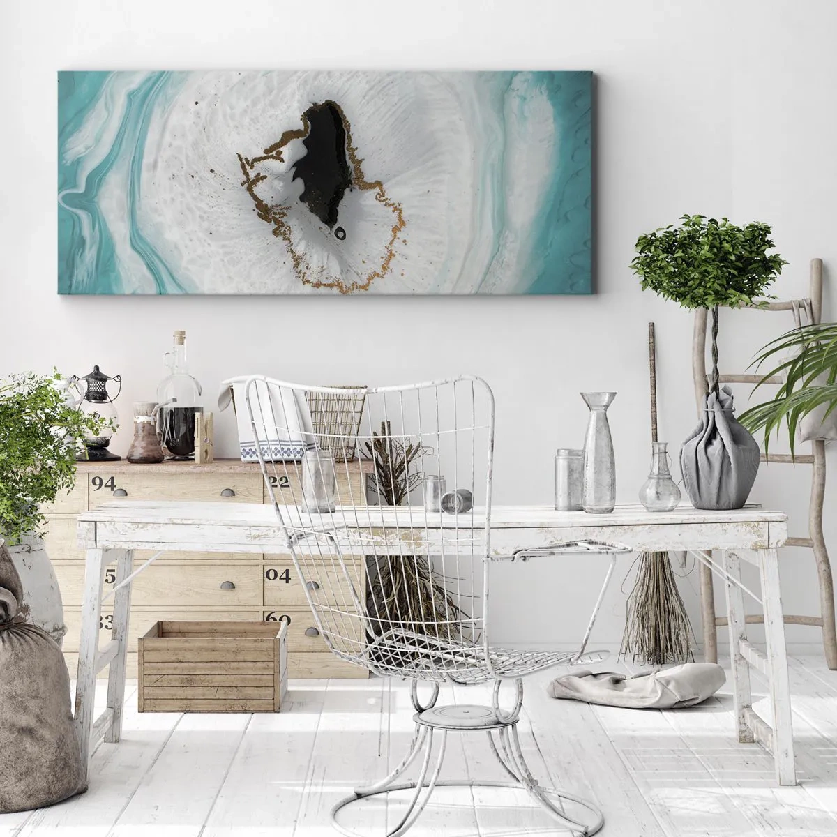 Obraz na płótnie - Wniknąć do wnętrza - 90x30 cm