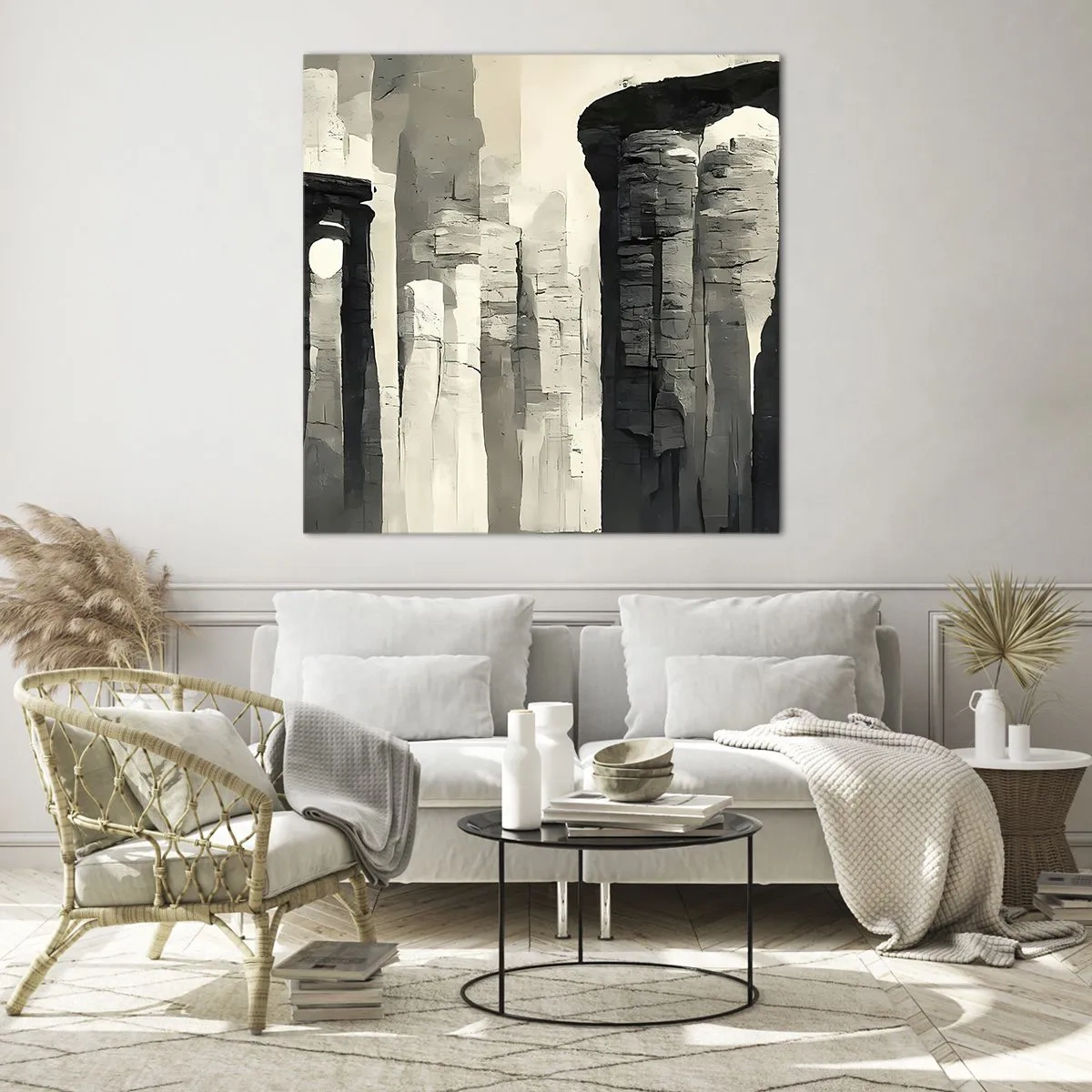 Obraz na szkle - Majestat antyku - 60x60 cm