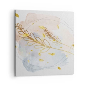 Obraz na płótnie - Złoty podmuch - 50x50 cm