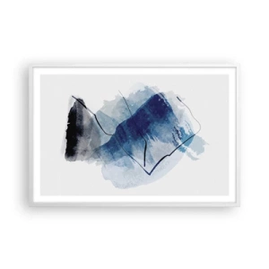 Plakat w białej ramie - Lodowa góra - 91x61 cm