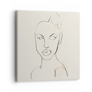 Obraz na płótnie - Zarys zmysłowości - 30x30 cm