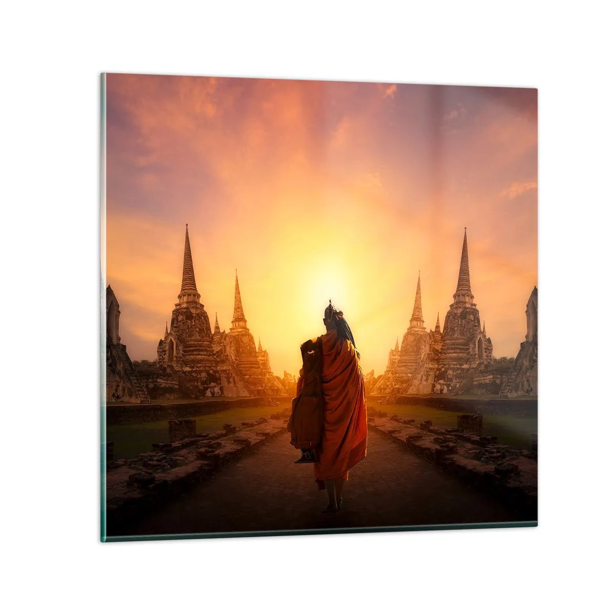 Obraz na szkle - W spokoju przez wieczność - 30x30 cm