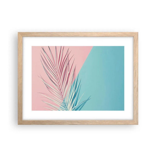 Plakat w ramie jasny dąb - Tropikalna impresja - 40x30 cm