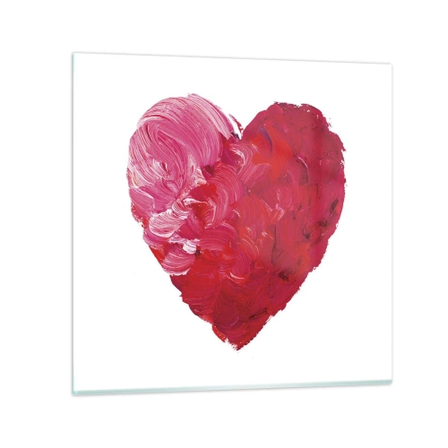 Obraz na szkle - All you need is love - 40x40 cm