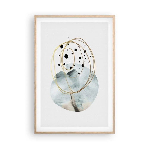 Plakat w ramie jasny dąb - W objęciach przestrzeni - 61x91 cm