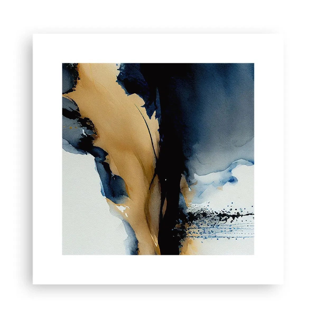Plakat - Za zasłoną - 30x30 cm