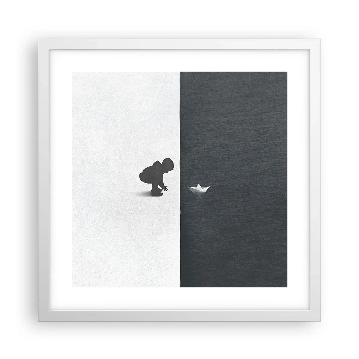 Plakat w białej ramie - Wielka wyprawa - 40x40 cm