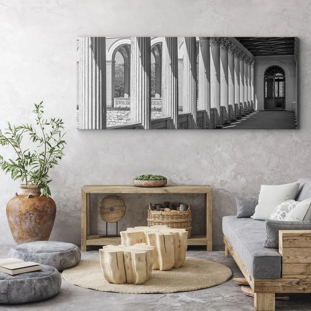 Obraz na płótnie - Słoneczna arkada - 100x40 cm