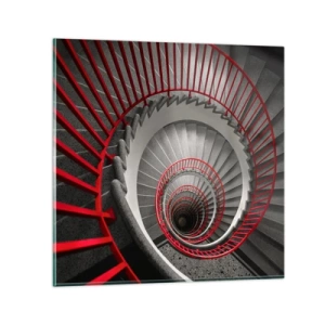 Obraz na szkle - Zabawy architektury - 50x50 cm