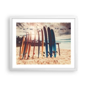 Plakat w białej ramie - Dobranoc, do jutra - 50x40 cm