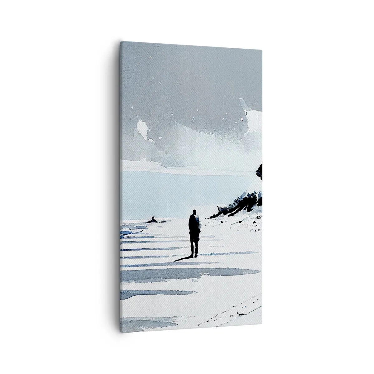 Obraz na płótnie - Sam na sam - 55x100 cm