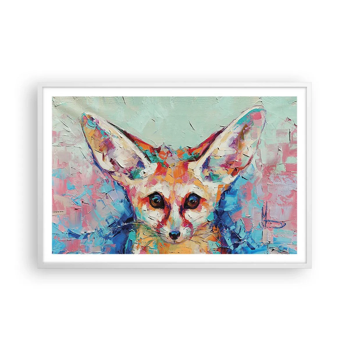 Plakat w białej ramie - Jesteście na mnie gotowi? - 91x61 cm