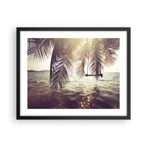 Plakat w czarnej ramie - Można bujać w obłokach do woli - 50x40 cm