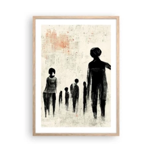 Plakat w ramie jasny dąb - Przeciw samotności - 50x70 cm