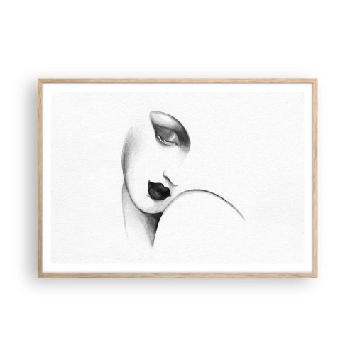 Plakat w ramie jasny dąb - W stylu Łempickiej - 100x70 cm