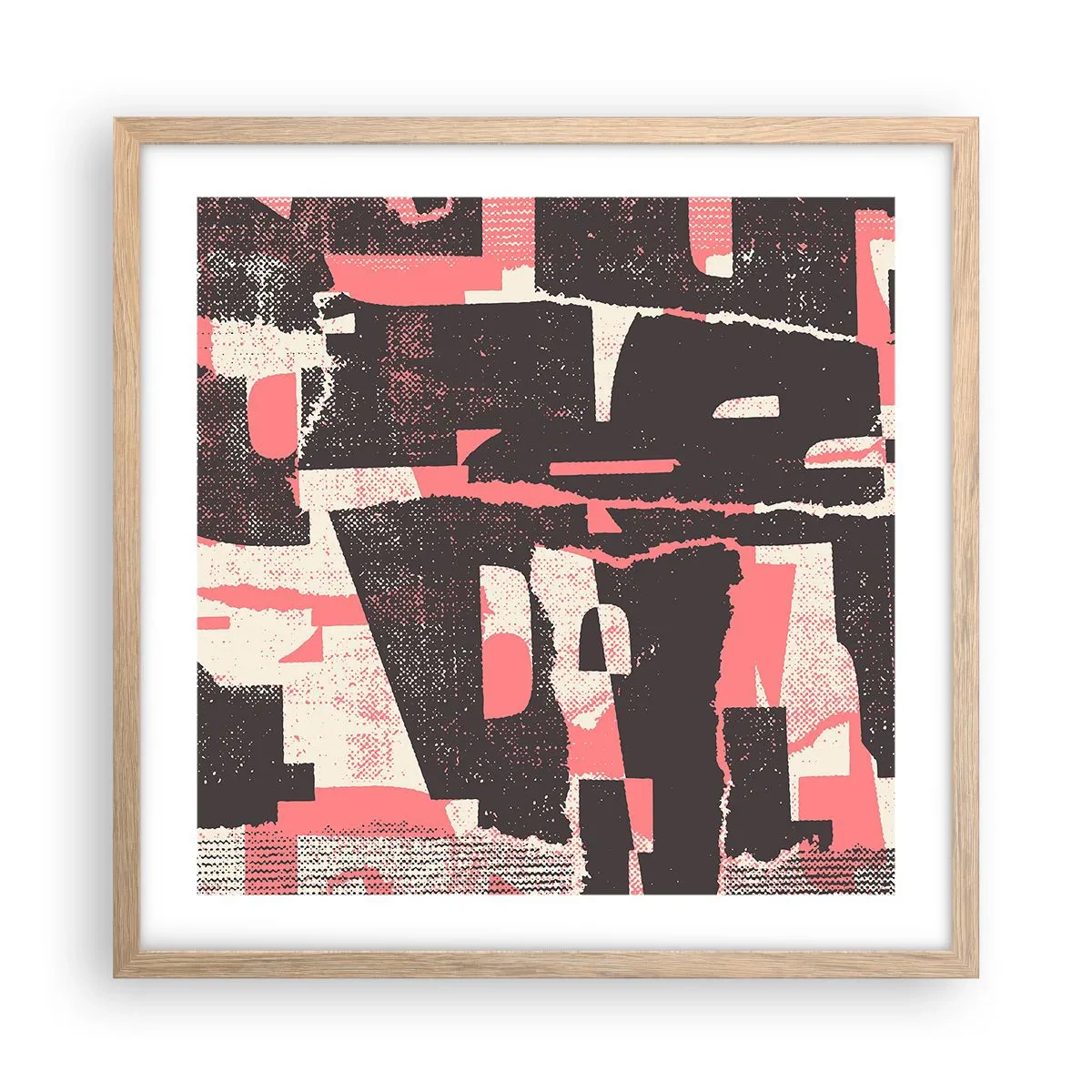 Plakat w ramie jasny dąb - Cały ten zgiełk - 50x50 cm