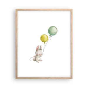 Plakat w ramie jasny dąb - Też polecę! - 40x50 cm