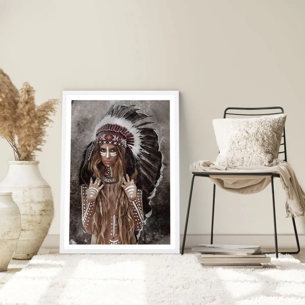 Plakat w białej ramie - Tajemnica siły plemienia - 70x100 cm