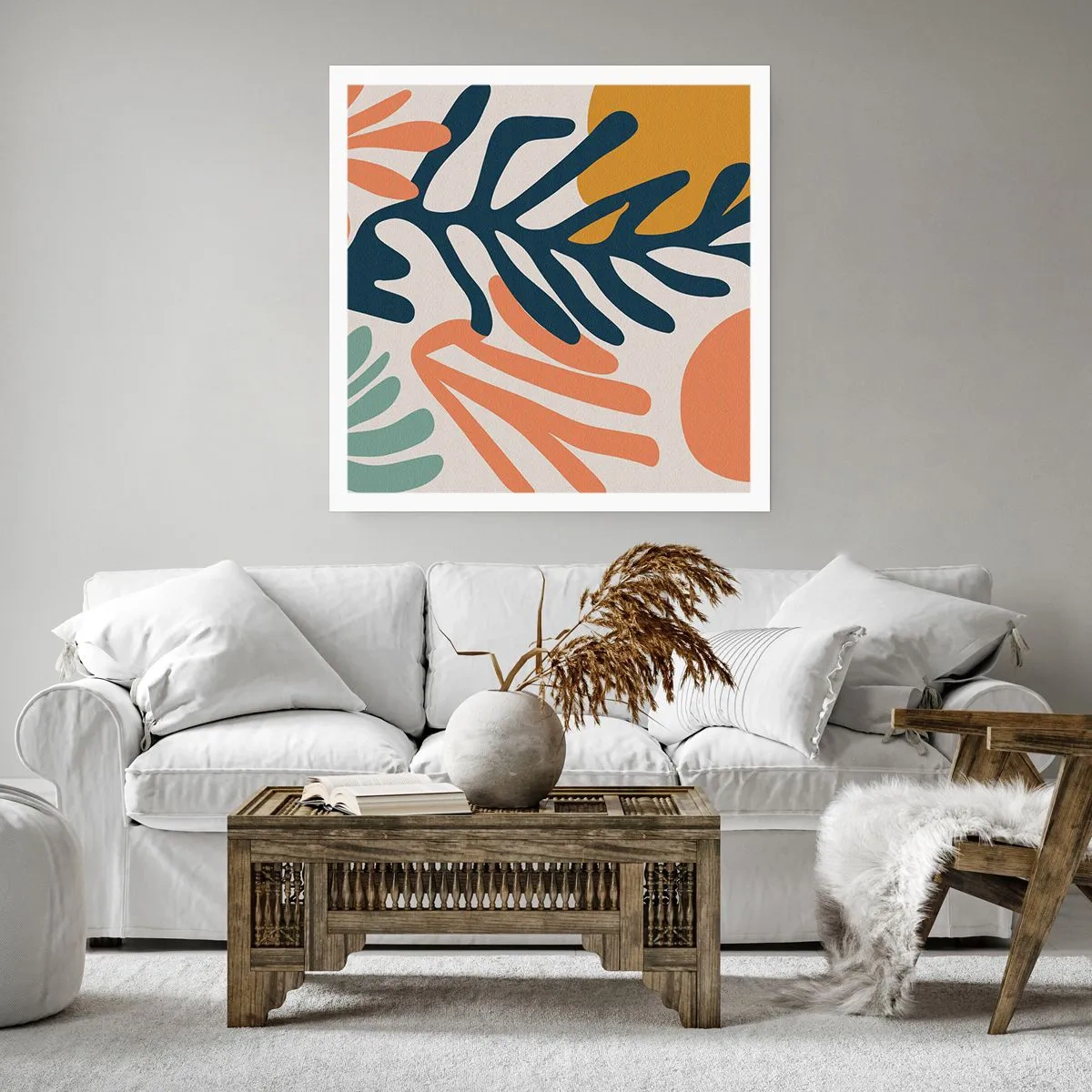 Plakat - Koralowe morza - 60x60 cm