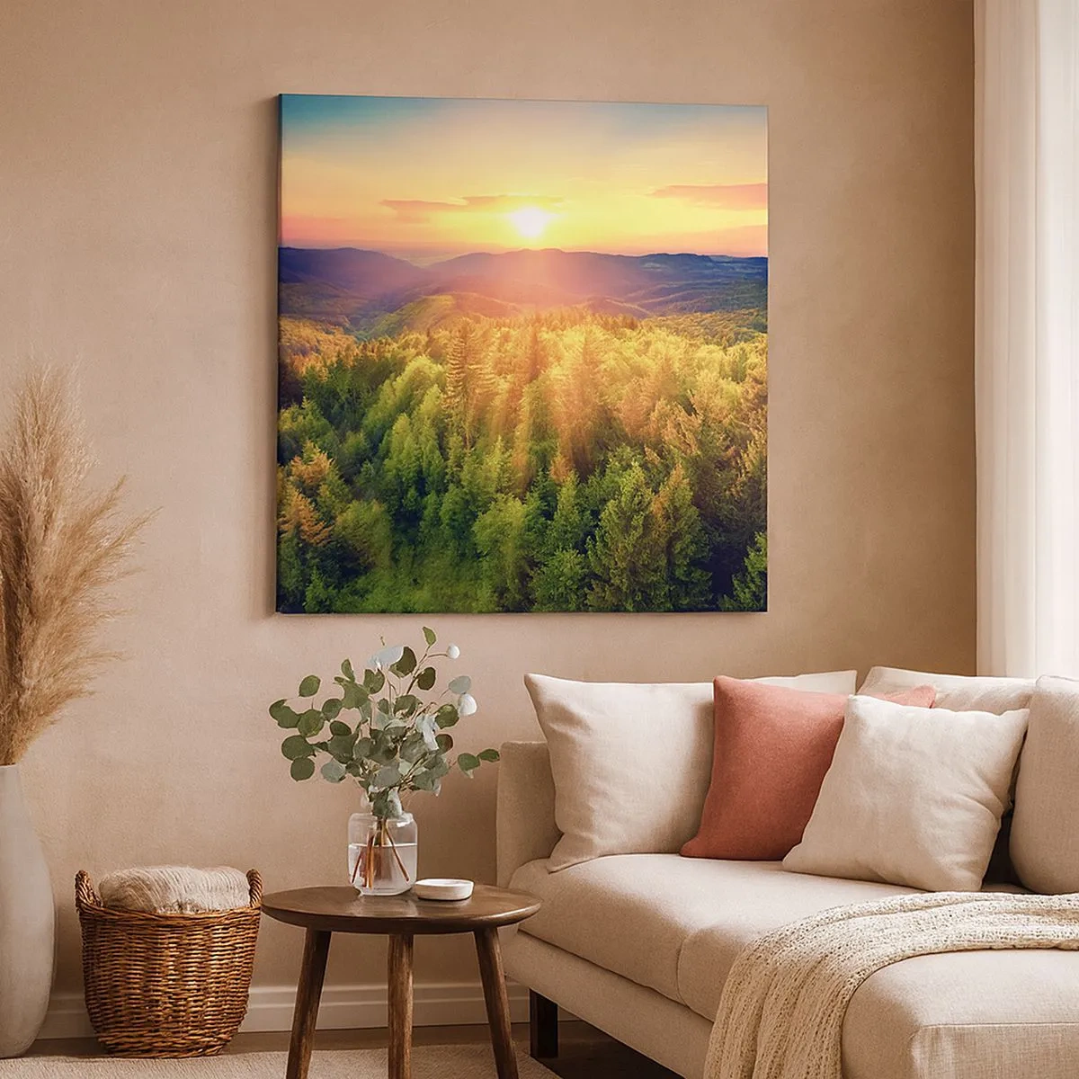 Obraz na płótnie - Wierzchołki i szczyty - 30x30 cm