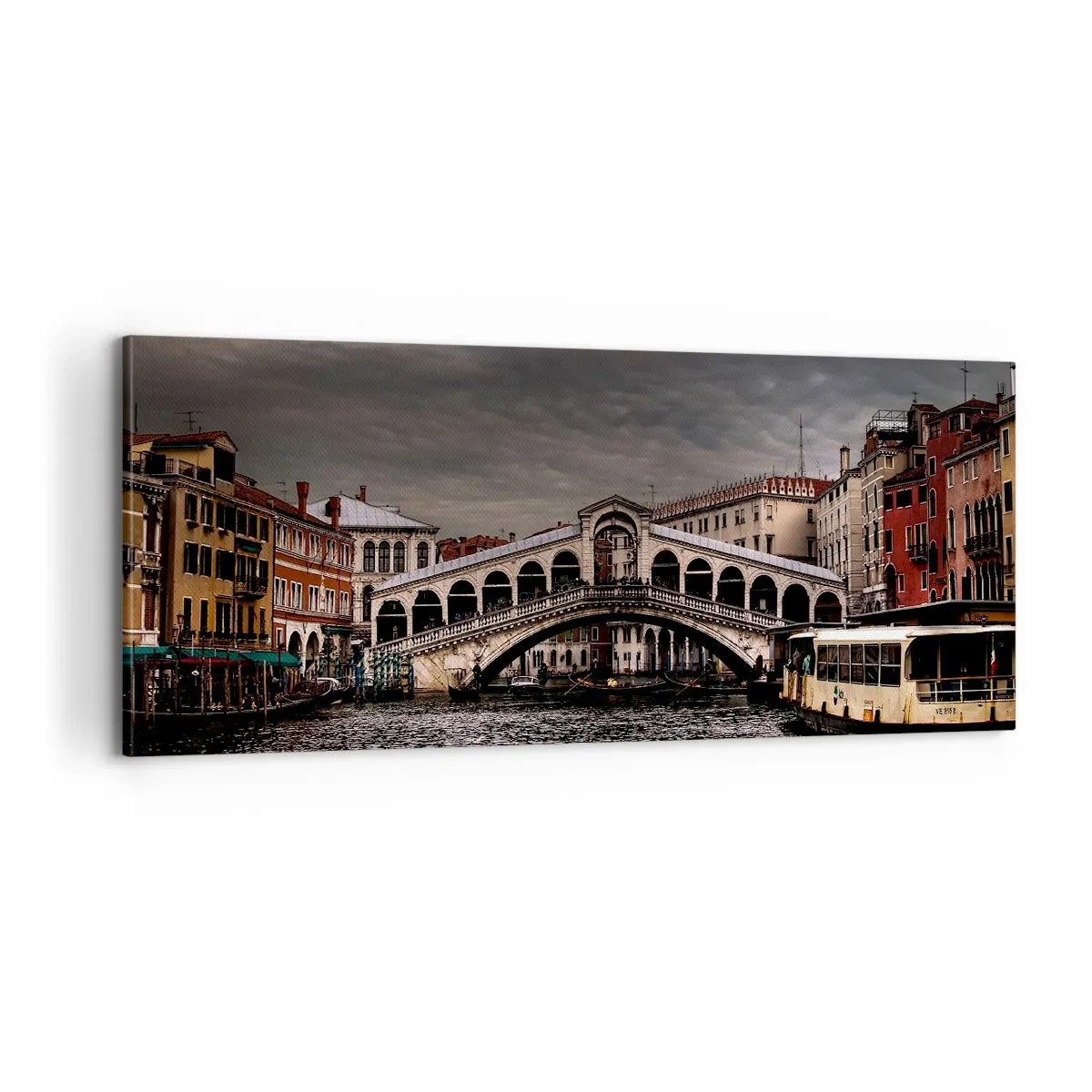 Obraz na płótnie - Obietnica weneckiego wieczoru - 100x40 cm