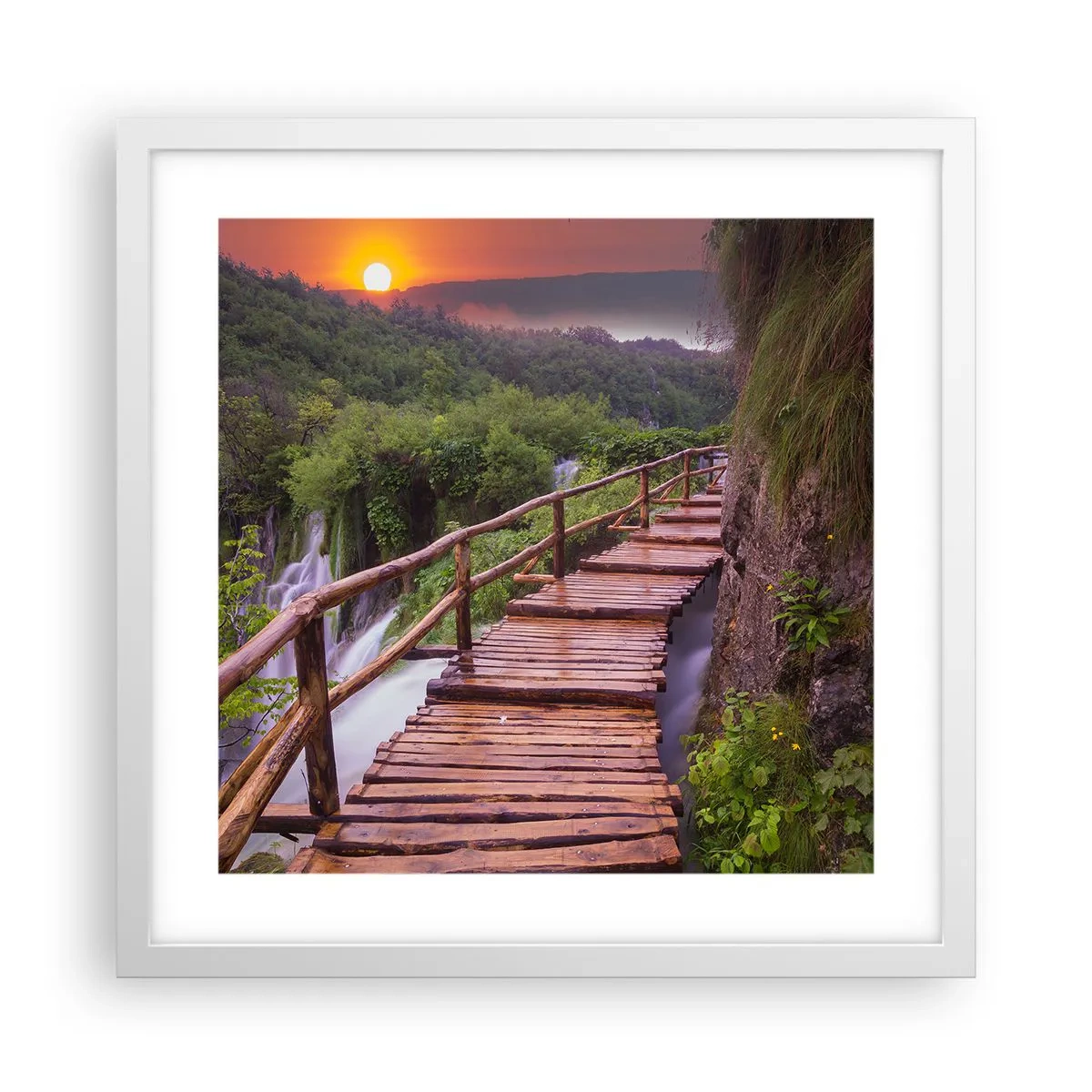 Plakat w białej ramie - Piękno nie do uwierzenia - 40x40 cm