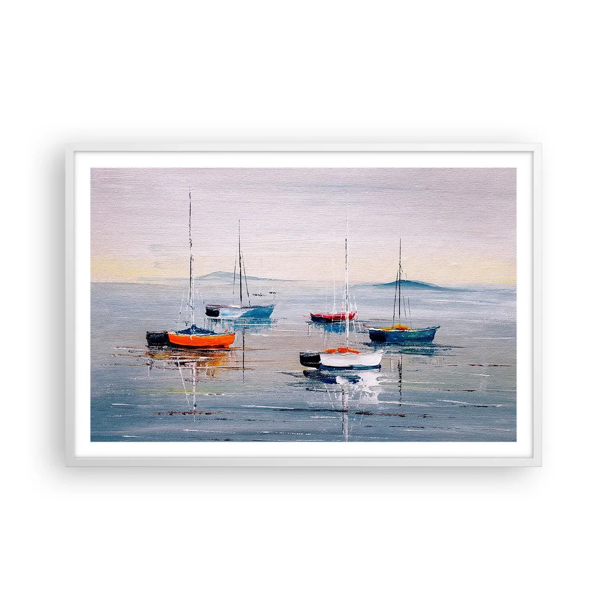 Plakat w białej ramie - Zasłużony odpoczynek - 91x61 cm