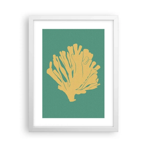 Plakat w białej ramie - Krzak podwodnego lasu - 30x40 cm
