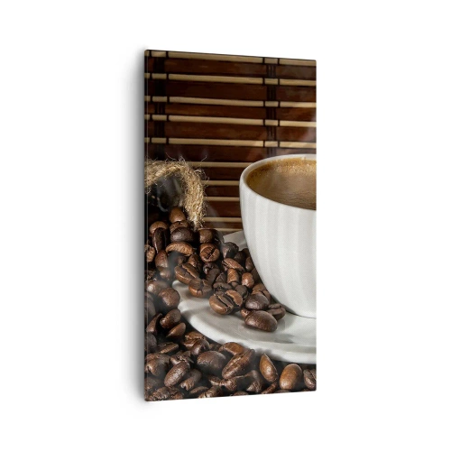 Obraz na płótnie - Czarność węgla, przejrzystość bursztynu - 55x100 cm