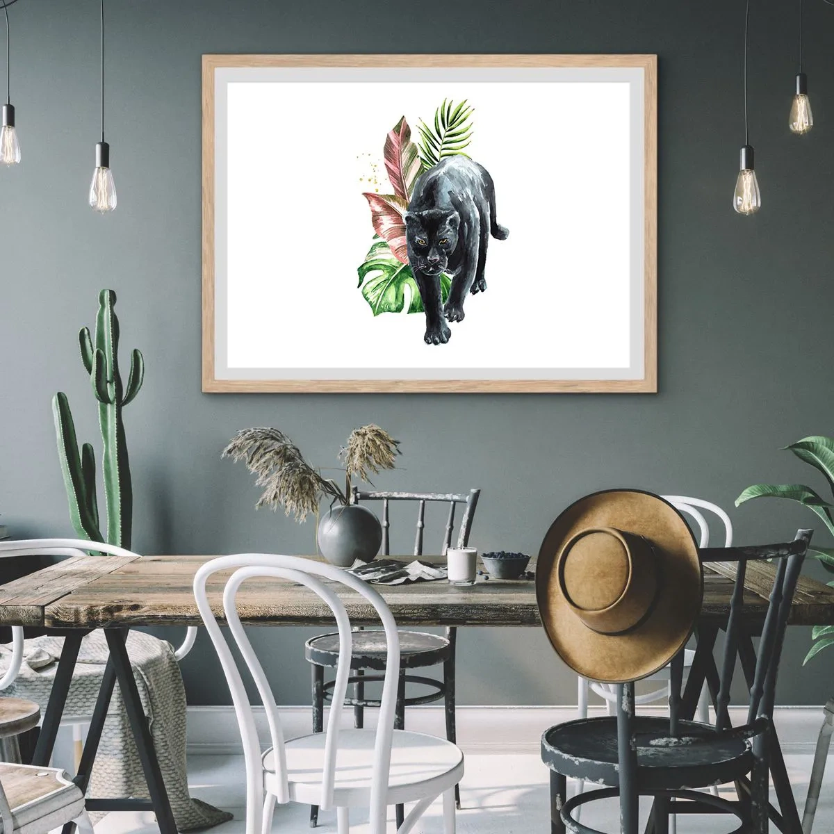 Plakat w ramie jasny dąb - Dzikość serca - 50x40 cm