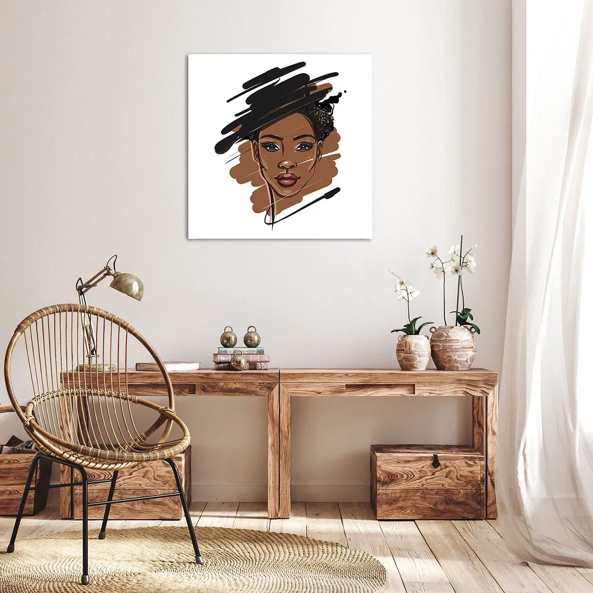 Obraz na płótnie - Słodka jak czekolada - 40x40 cm