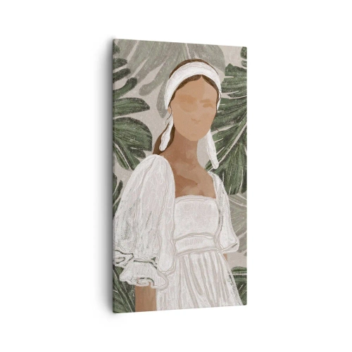 Obraz na płótnie - Portret egzotyczny - 55x100 cm