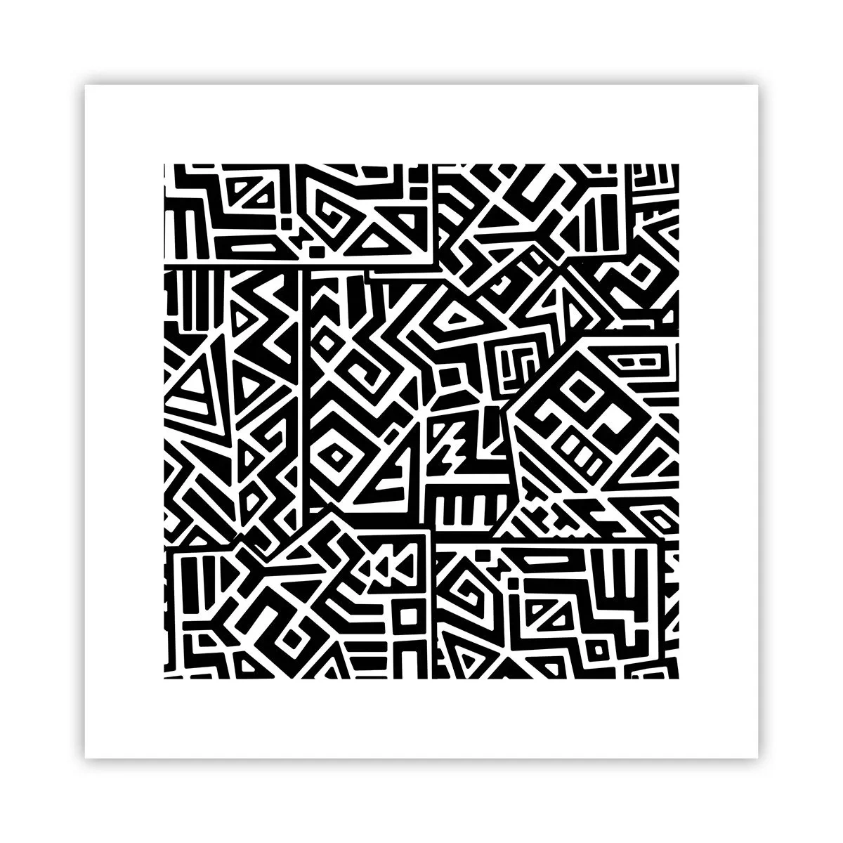 Plakat - Kompozycja prekolumbijska - 30x30 cm
