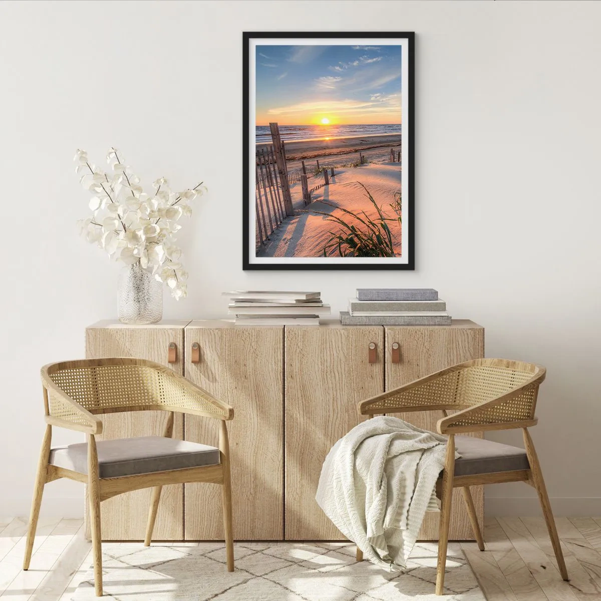 Plakat w czarnej ramie - Blask i cień wiatru - 30x40 cm