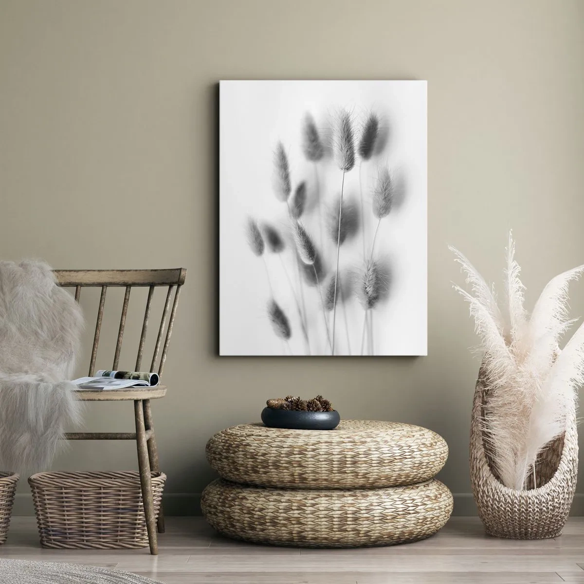 Obraz na płótnie - Jej puszystość trawa - 65x120 cm