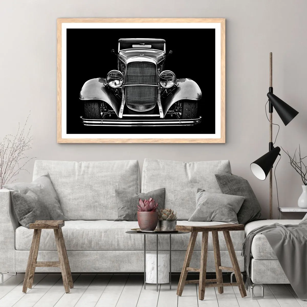 Plakat w ramie jasny dąb - Prawdziwy gentelman - 40x30 cm