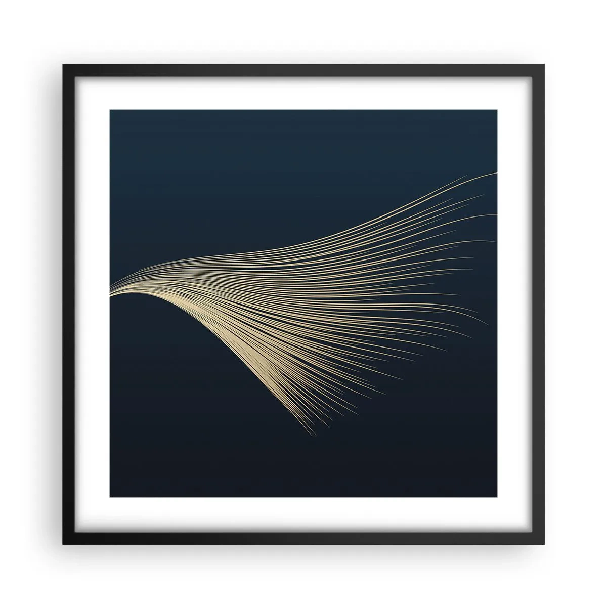 Plakat w czarnej ramie - Jak anioła włos - 50x50 cm