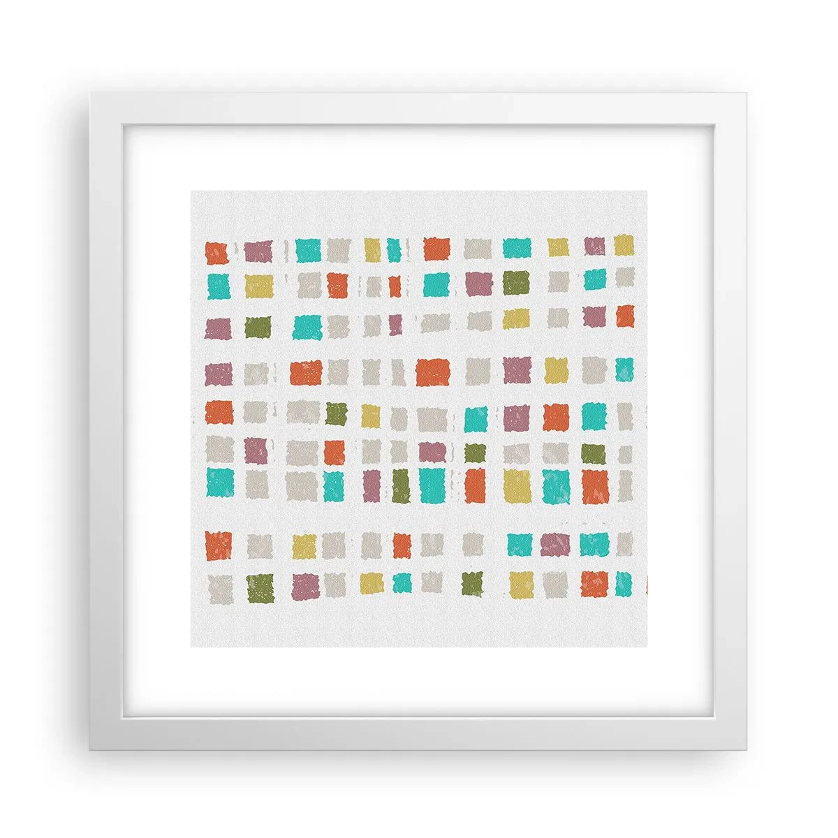 Plakat w białej ramie - Nieznana gra - 30x30 cm