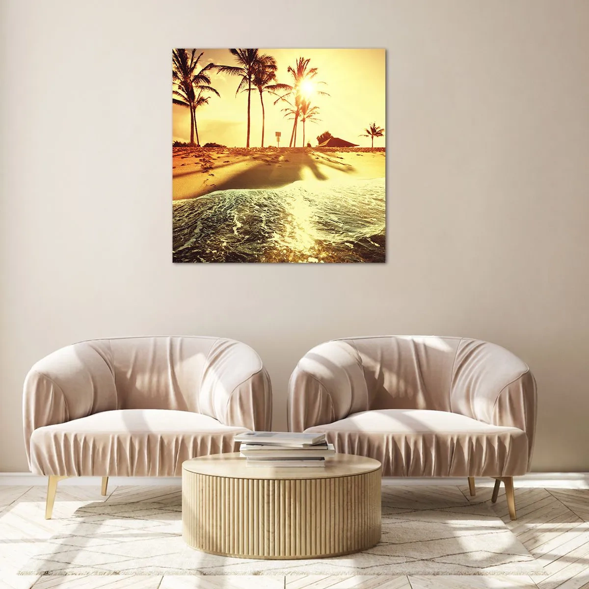 Obraz na szkle - Kalifornijskie popołudnie - 30x30 cm