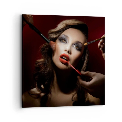 Obraz na płótnie - Piękna rozmarzona - 70x70 cm