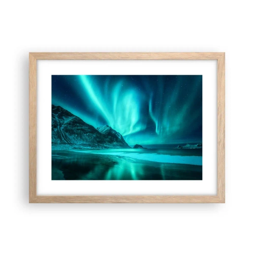 Plakat w ramie jasny dąb - Cuda północy - 40x30 cm