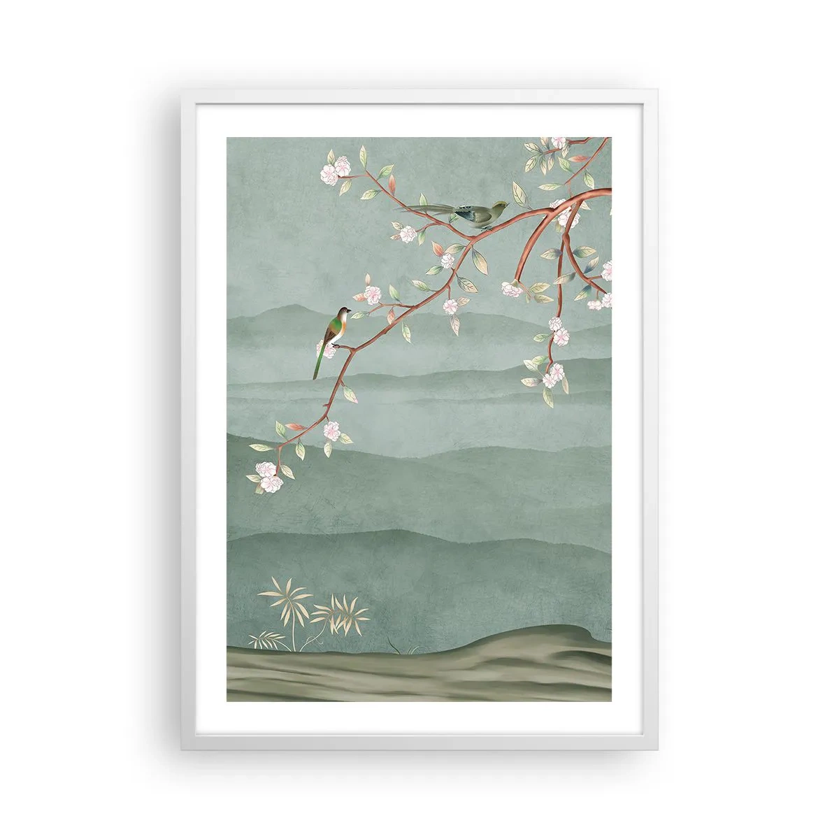 Plakat w białej ramie - Wiosna, ach, to ty - 50x70 cm