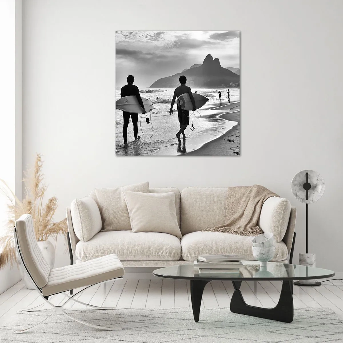 Obraz na szkle - Samba na jedną falę - 40x40 cm